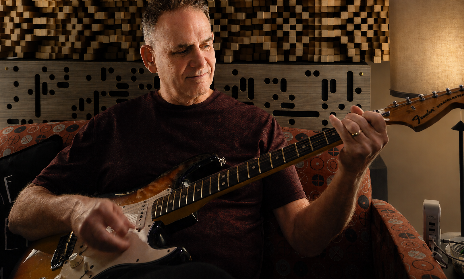 Portrait of Larry Mohl, songwriter, multi-instrumentalist, and producer at Third Space Music